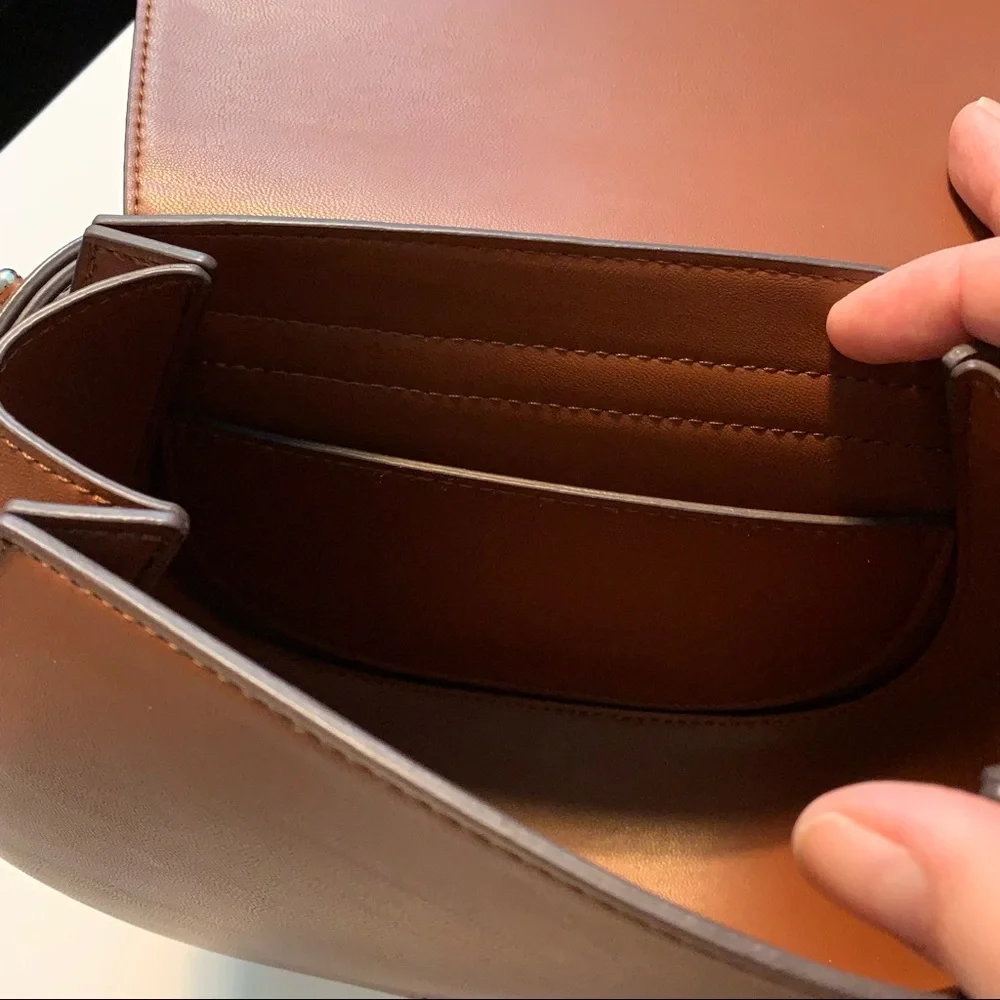 Uniqlo Brown Saddle Crossbody Bag
